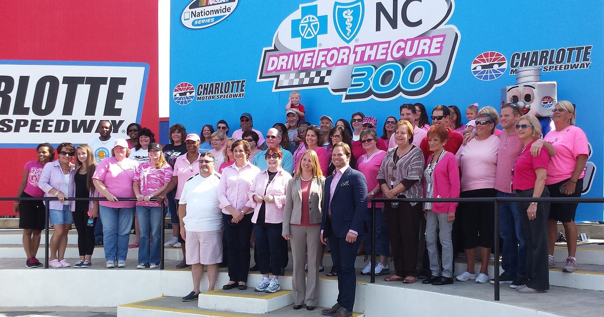 Going pink Charlotte partners with BCBSNC for NNS race FOX Sports